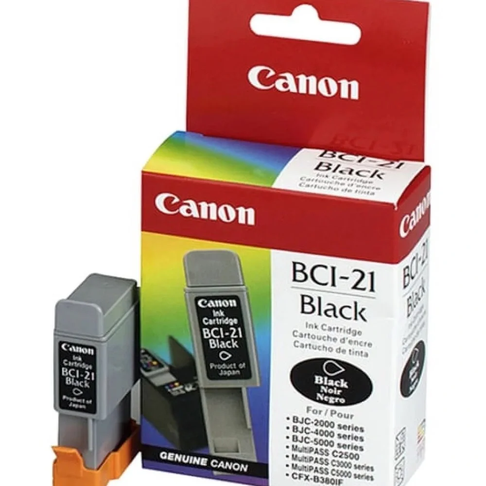 Canon BCI-21 Color (2pcs) & Black (1pcs)